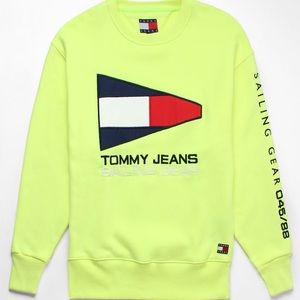 Tommy Jeans Sailing Neon Crew Neck Sweatshirt